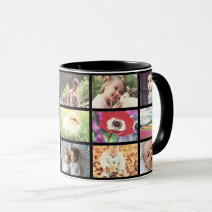 Tasse Grille noire faite sur commande de photo