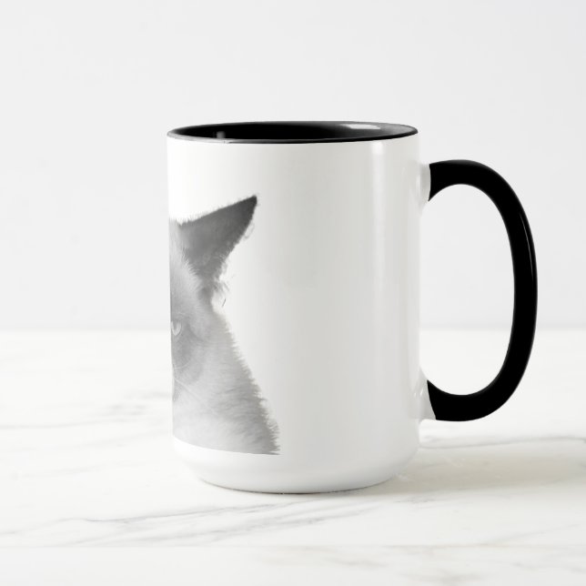 Tasse grincheuse de chat (aucun texte) (Droite)
