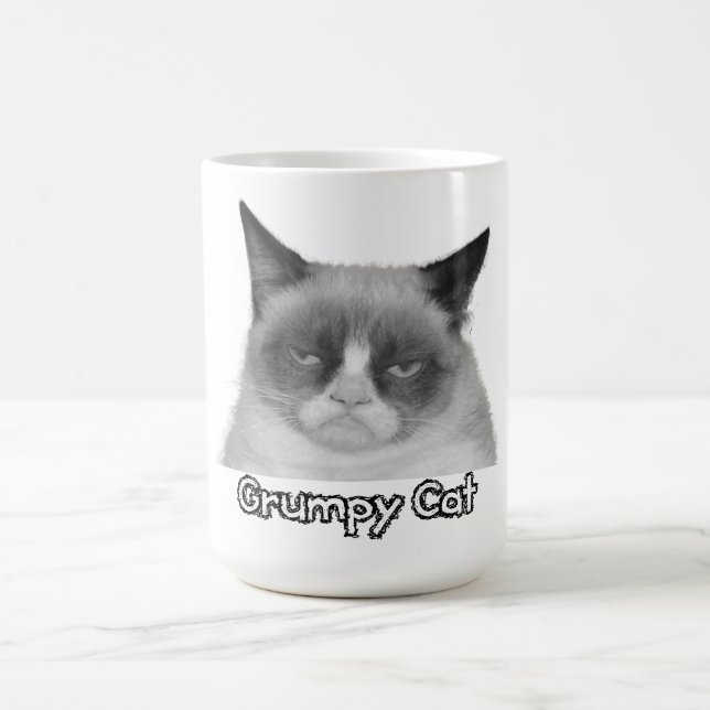Tasse grincheuse de chat (texte "de chat (Centre)