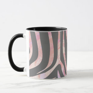 Tasse Gris clair et rose Zebra