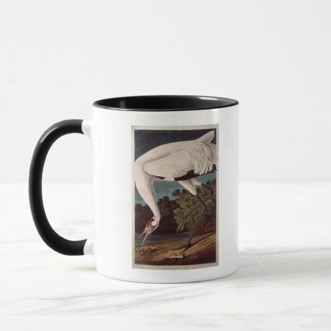 Tasse Grue de huée, des 'oiseaux d'America (Gauche)