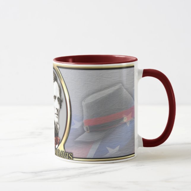 Tasse Guerre civile de Jefferson Davis (Droite)