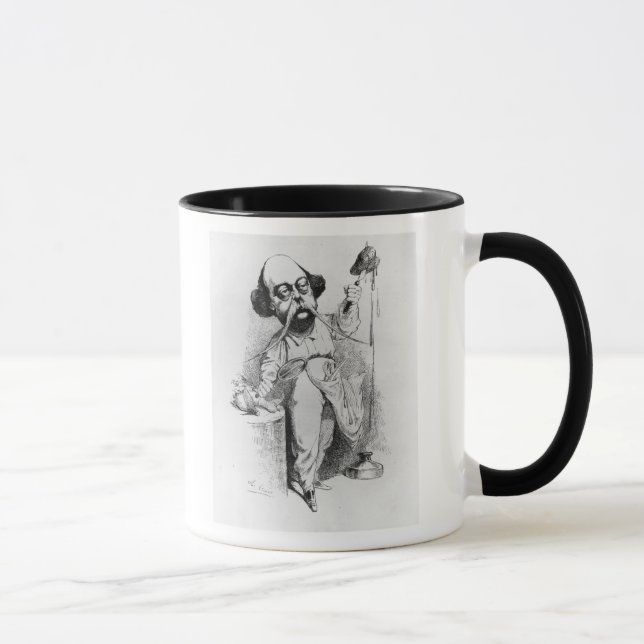 Tasse Gustave Flaubert disséquant Madame Bovary (Droite)
