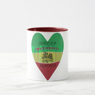 Tasse Hakuna Matata J'aime Ethiopie Drapeau National Cou