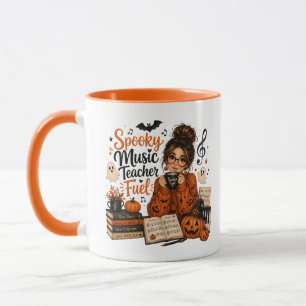 Tasse Halloween Carburant Prof de Musique Épouvant