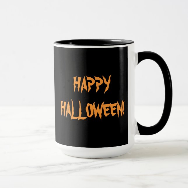 Tasse Halloween crâne et boue Citrouille (Droite)