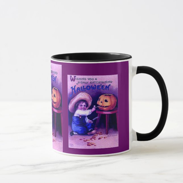 Tasse Halloween divertissant vintage (Droite)