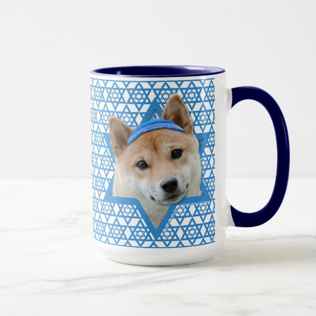 Tasse Hanoukka Star de David - Shiba Inu (Droite)