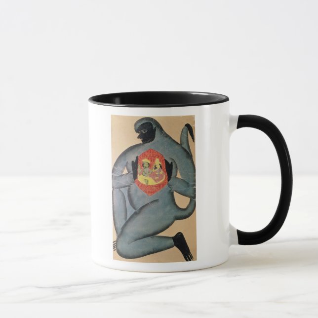 Tasse Hanuman indiquant Rama et Sita (Droite)