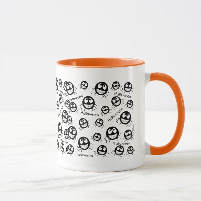 Tasse Happy Halloween Spider Collage (Droite)