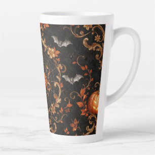 Tasse haute gothique pour latte à la citrouille or