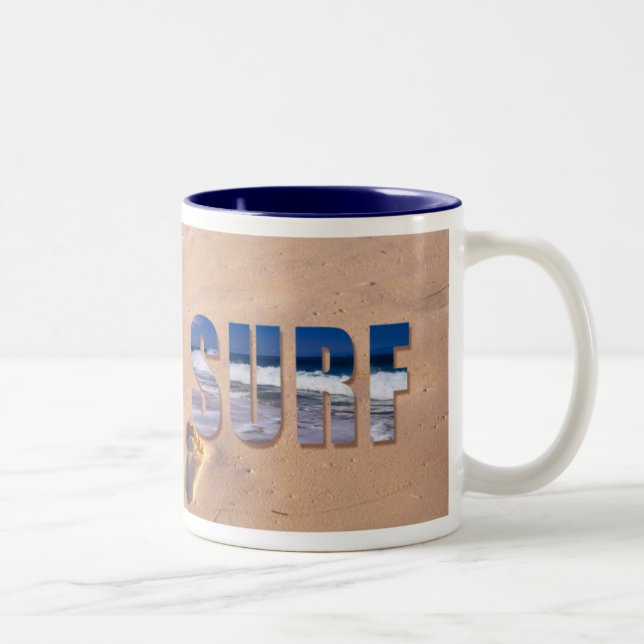 Tasse hawaïenne de "Nalu-Surf" (surf) (Droit)