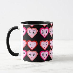 Tasse Heart Emoji Emoticons Mode