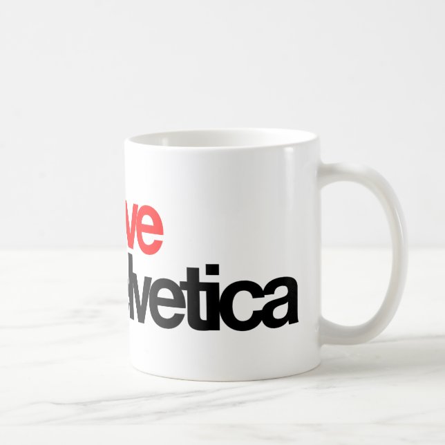 Tasse helvetica d'amour (Droite)