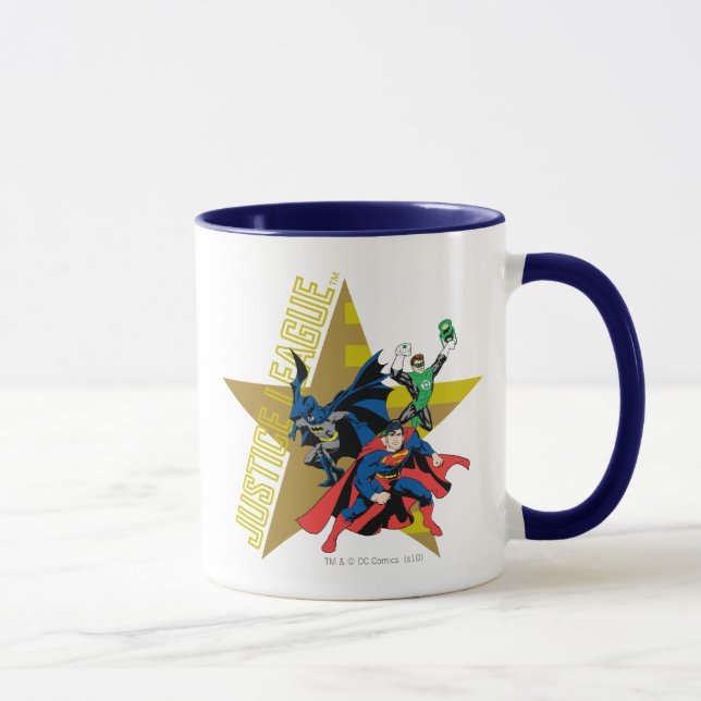 Tasse Héros étoiles de la Ligue de Justice (Droite)