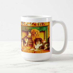 Tasse heureuse d'animaux familiers