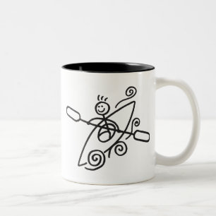 Tasse heureuse de kayak