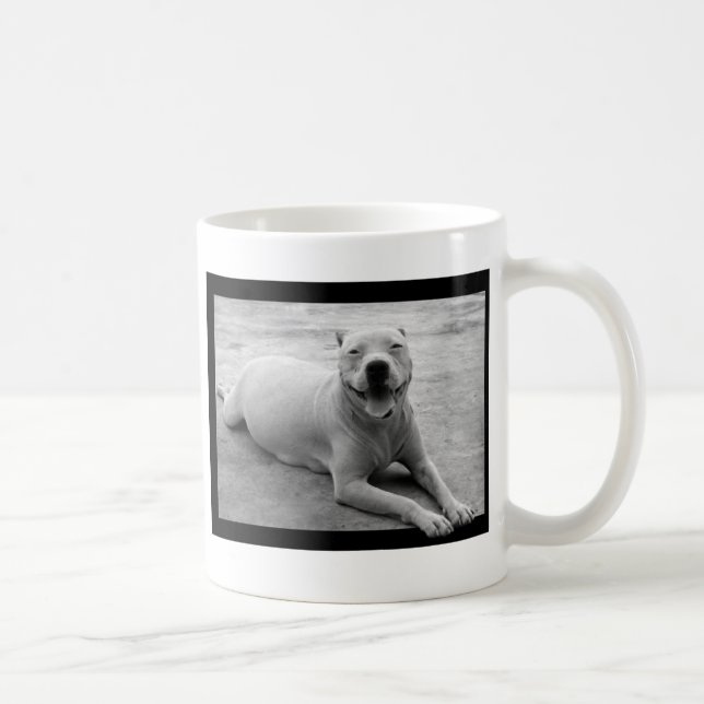 Tasse heureuse de pitbull (Droite)