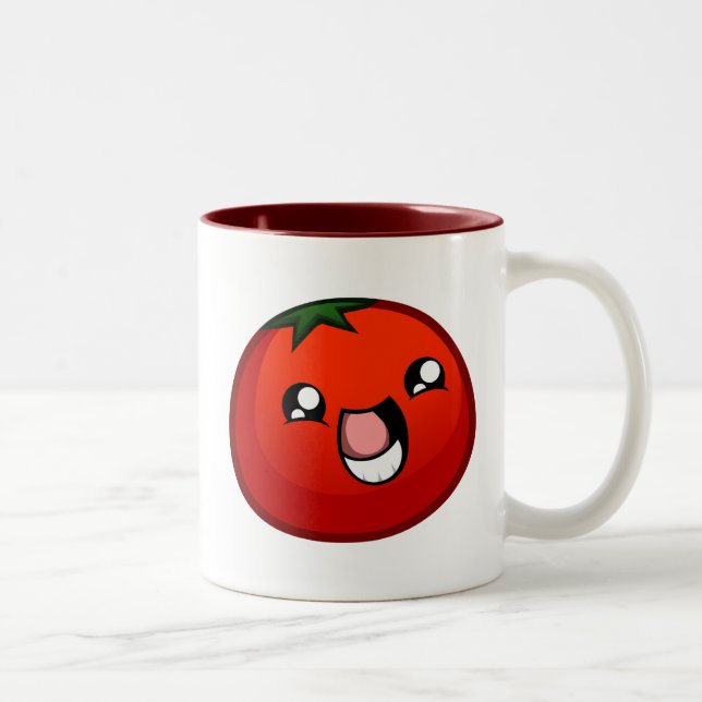 Tasse heureuse de tomate (Droit)
