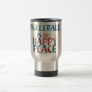 Tasse heureuse de voyage d'endroit de Pickleball