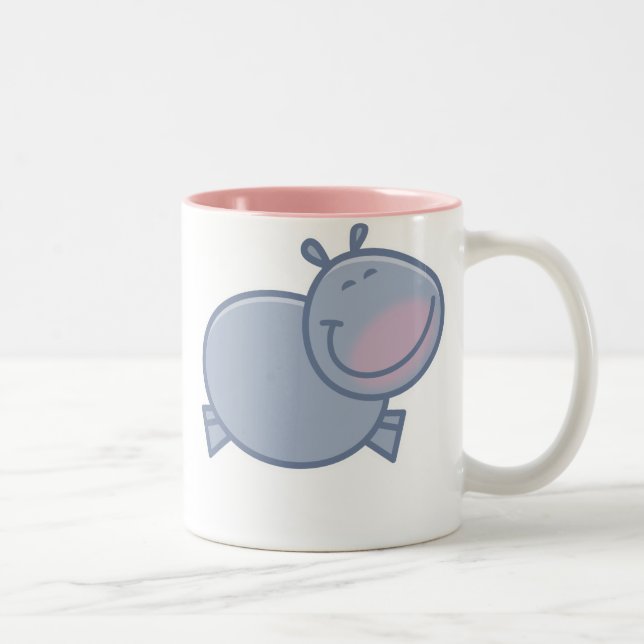 Tasse heureuse d'hippopotame (Droit)