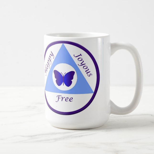 Tasse heureuse, joyeuse et libre d'Alanon (Droite)