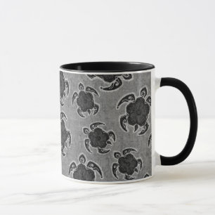 Tasse Hibiscus d'Uhane Honu Tortue hawaïenne Batik