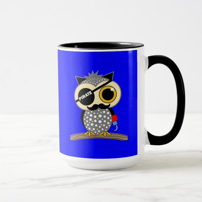 Tasse hibou mignon de pirate (Droite)