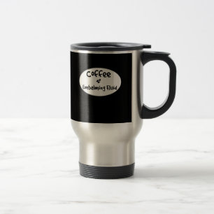 Tasse hilare de voyage de directeur des pompes
