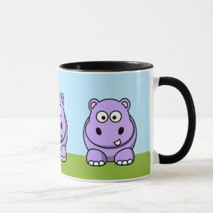 Tasse Hippo de lavande mignon