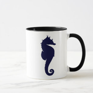 Tasse Hippocampe bleu foncé