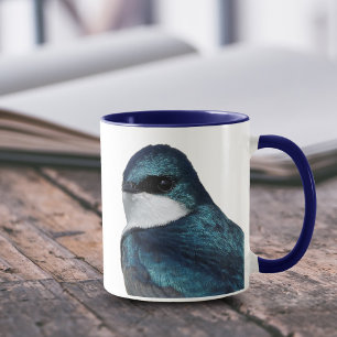 Tasse Hirondelle d'arbre : Oiseau sur un fil
