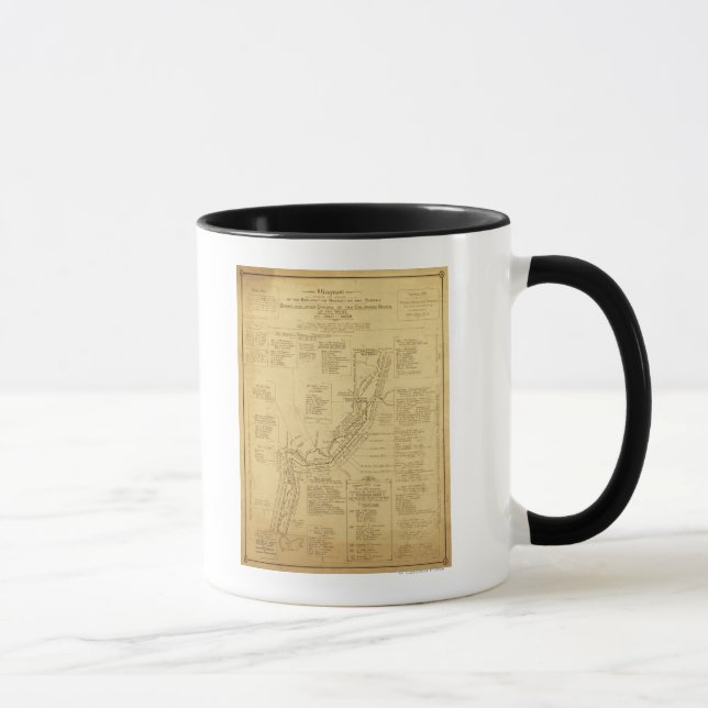 Tasse Histoire de l'exploration de la carte du Grand Can (Droite)
