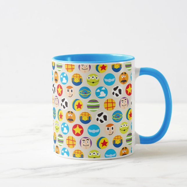 Tasse Histoire du jouet | Motif d'icône de jouet (Droite)