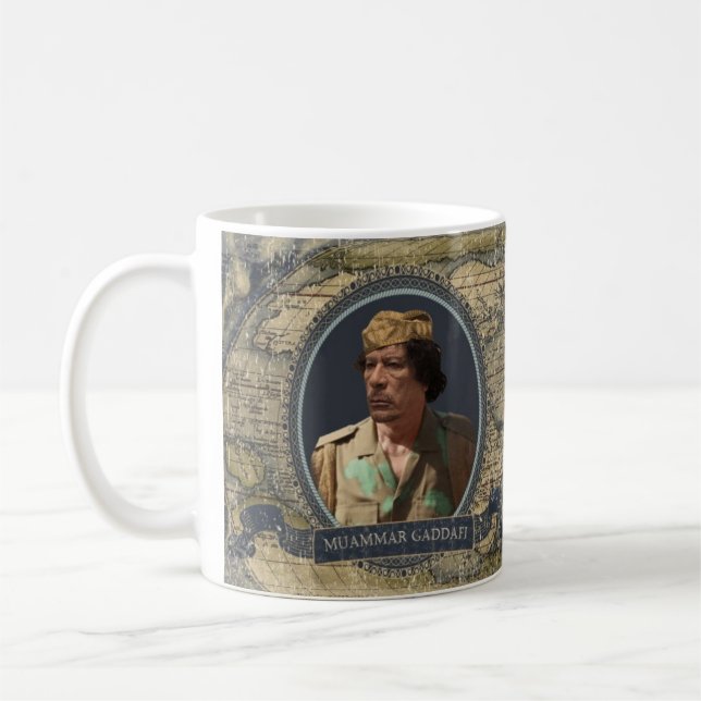 Tasse historique de Muammar Gaddafi (Gauche)