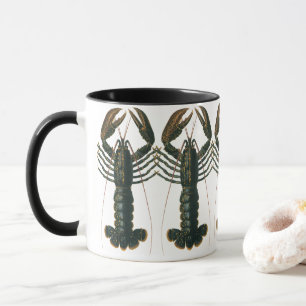 Tasse Homard vintage, Marine Ocean Life Crustacean