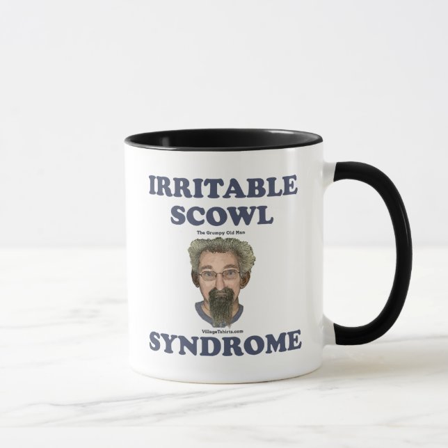 Tasse Homme grincheux d'air menaçant irritable vieil (Droite)