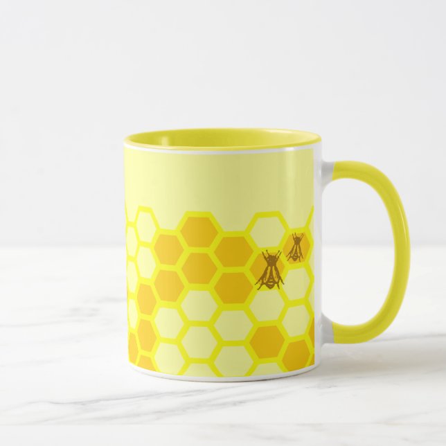 Tasse Honey Bee Honeypeb Coupe de café personnalisée (Droite)
