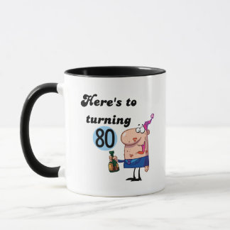 Tasse Honneur à 80 T-shirts et cadeaux d'anniversaire