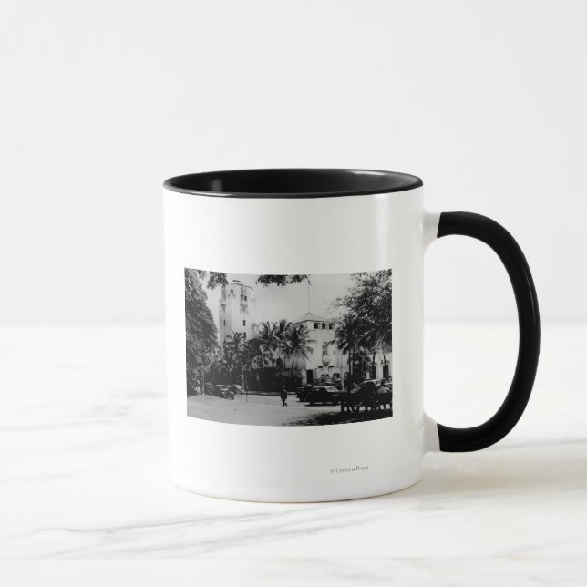 Tasse Honolulu, Hawaii - Vue de l'hôtel de ville (Droite)
