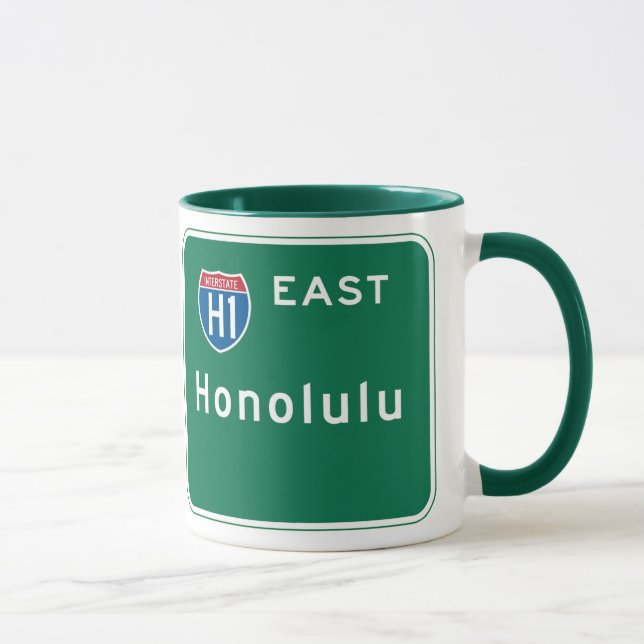 Tasse Honolulu, panneau routier de HI (Droite)