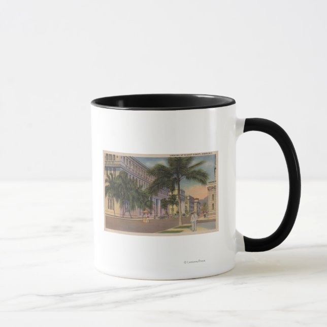 Tasse Honolulu, VIHiew de l'évêque St.Honolulu, HI (Droite)