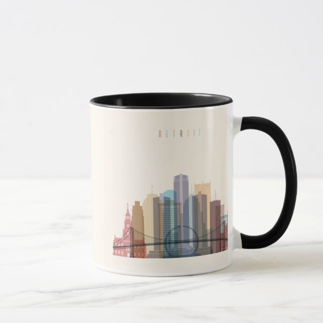 Tasse Horizon de ville de Detroit, Michigan | (Droite)