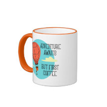 Hot Air Balloon Aventure Attend Mais Premier Café