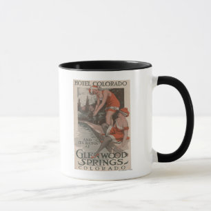 Tasse Hôtel le Colorado et affiche de bains