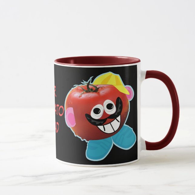tasse humoristique de parodie de M. tomato head (Droite)
