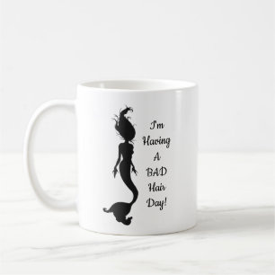 Tasse humoristique de sirène "bonne/mauvaise