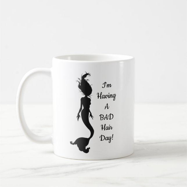 Tasse humoristique de sirène "bonne/mauvaise (Gauche)