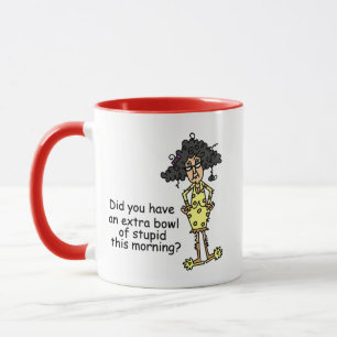 Tasse Humour de stupidité