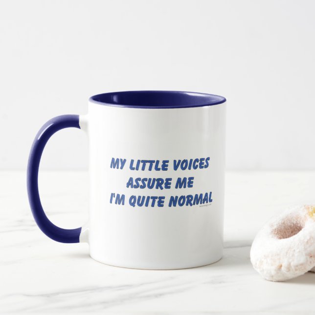Tasse Humour de voix d'audition (Avec donut)